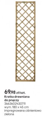 Kratka drewniana do pnączy promocja w Castorama