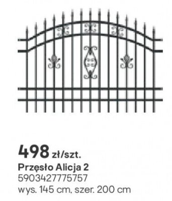 Przęsło Alicja 2 145x200 cm promocja w Castorama
