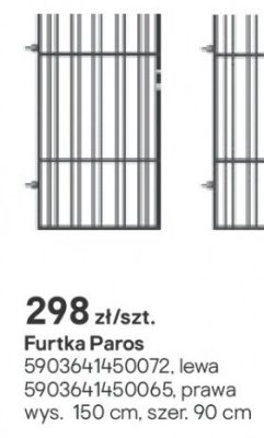 Furtka Paros promocja w Castorama