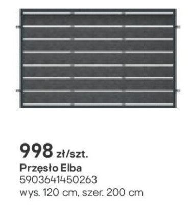 Przęsło Elba promocja w Castorama