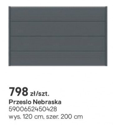 Przęsło Nebraska promocja w Castorama
