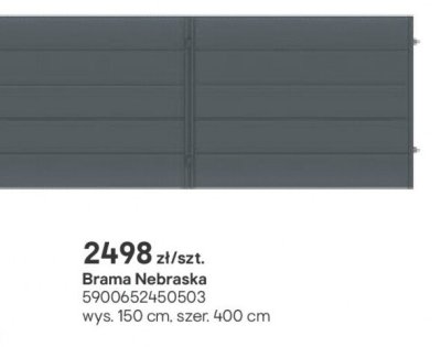 Brama Nebraska promocja w Castorama