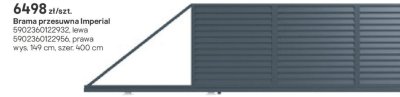 Brama przesuwna Imperial prawa promocja w Castorama