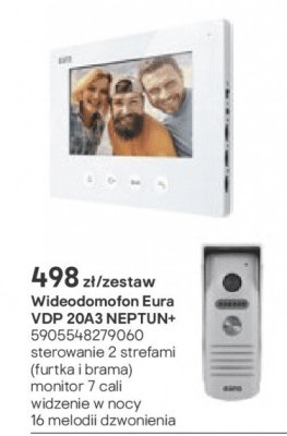 Wideodomofon Eura VDP 203A NEPTUN+ promocja w Castorama