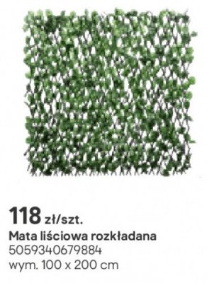 Mata liściowa rozkładana promocja w Castorama