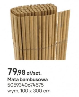 mata bambusowa 100 x 300 cm promocja w Castorama