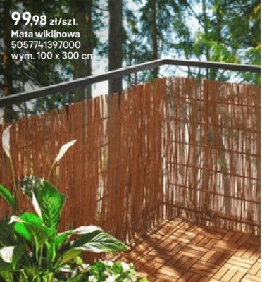 mata wiklinowa 100 x 300 cm promocja w Castorama