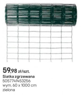 Siatka zgrzewana 60 x 1000 cm promocja w Castorama