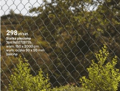 Siatka pleciona 150 x 2000 cm promocja w Castorama