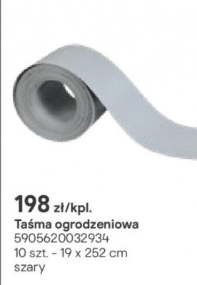Taśma ogrodzeniowa 19 x 252 cm promocja w Castorama