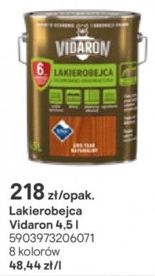 Lakierobejca Vidaron 4.5 l promocja w Castorama