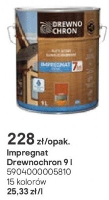 Impregnat Drewnochron 9 l promocja w Castorama