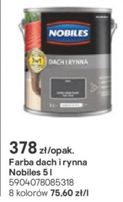 Farba dach i rynna 5 l promocja w Castorama