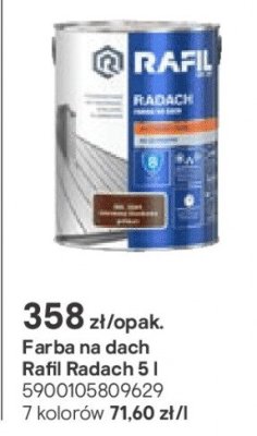 Farba na dach Radach 5 l promocja w Castorama