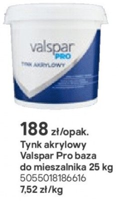 Tynk akrylowy Pro - baza do mieszalnika 25 kg promocja w Castorama