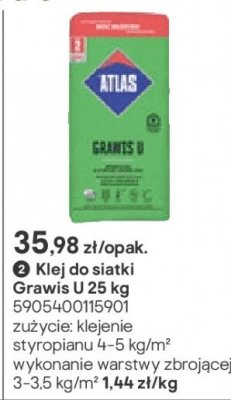 Klej do siatki Grawis U 25 kg promocja w Castorama
