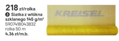 Siatka z włókna szklanego 145 g/m² promocja w Castorama