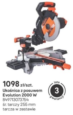ukośnica z posuwem Evolution 2000 W promocja w Castorama
