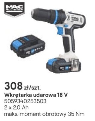 wkrętarka udarowa 18 V promocja w Castorama