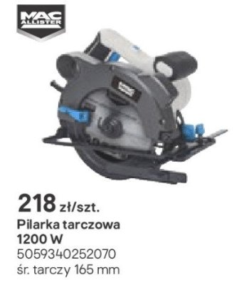 pilarka tarczowa 1200 W promocja w Castorama