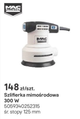 szlifierka mimośrodowa 300 W promocja w Castorama