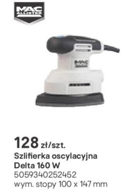 szlifierka oscylacyjna Delta 160 W promocja w Castorama