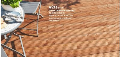 deska tarasowa sosnowa 27x14.4x250 cm promocja w Castorama