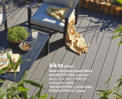 Deska kompozytowa Neva 21x14.5x300 cm  promocja w Castorama