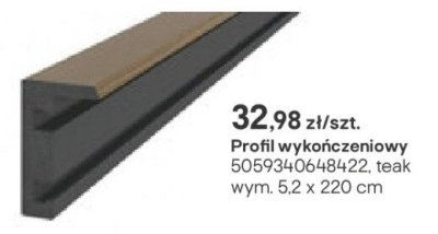 Profil wykończeniowy promocja w Castorama