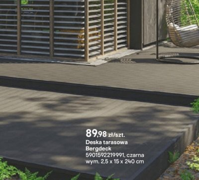 Deska tarasowa czarna promocja w Castorama