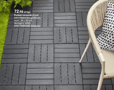 Podest tarasowy 8 szt. grafitowy promocja w Castorama