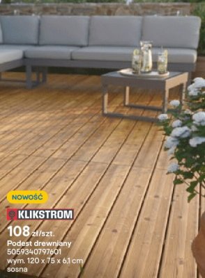 Podest drewniany promocja w Castorama