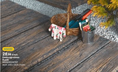 Deska ogrodowa Rustik promocja w Castorama