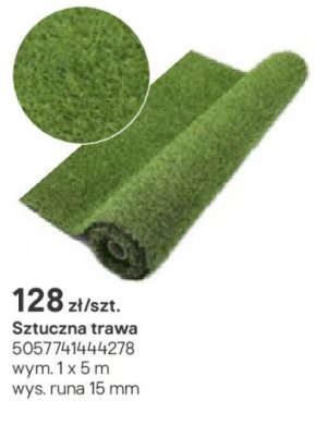sztuczna trawa 1x5m promocja w Castorama