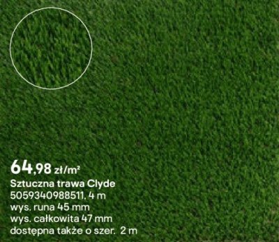 sztuczna trawa Clyde promocja w Castorama