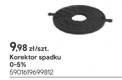 Korektor spadku 0-5% promocja w Castorama