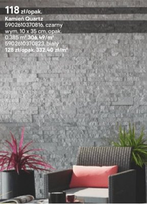 Kamień Quartz czarny promocja w Castorama