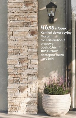Kamień dekoracyjny Murum brązowy promocja w Castorama