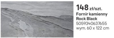 Fornir kamienny Rock Black promocja w Castorama