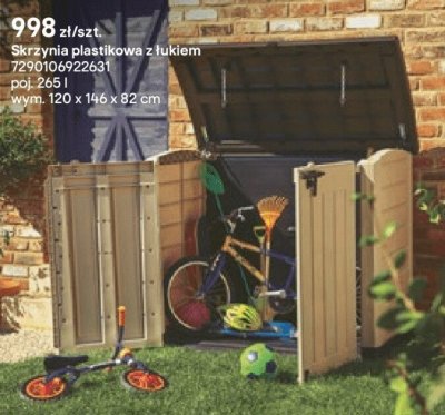 skrzynia plastikowa z łukiem promocja w Castorama