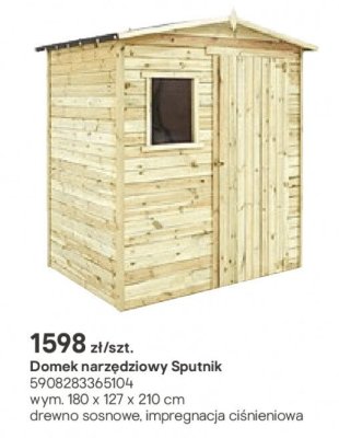 domek narzędziowy Sputnik promocja w Castorama