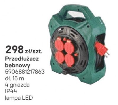 Przedłużacz bębnowy promocja w Castorama