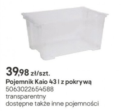 Pojemnik Kajo 43 l z pokrywą promocja w Castorama