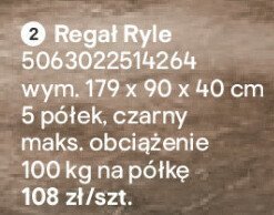 Regał Ryle promocja w Castorama