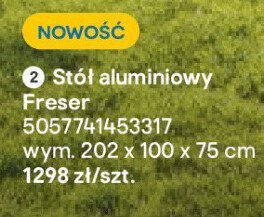 Stół aluminiowy Freser promocja w Castorama