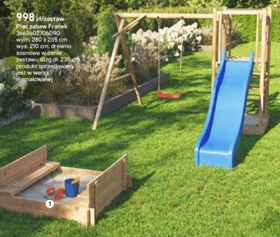 Plac zabaw Franek promocja w Castorama