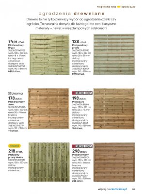 Płot Douro 130x180 cm promocja w Castorama