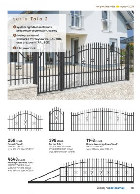 Przęsło Tola 2 120x200 cm promocja w Castorama