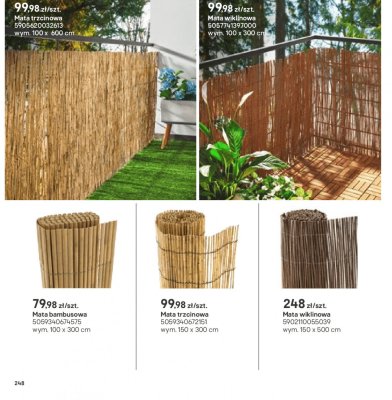 mata trzcinowa 100 x 600 cm promocja w Castorama