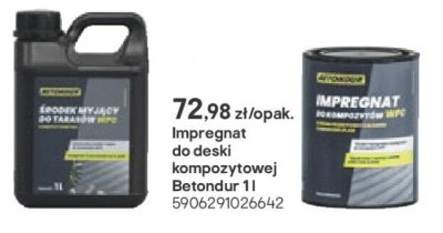 Środek myjący do deski kompozytowej promocja w Castorama